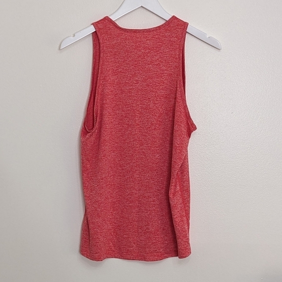 Nike Women's Red Heathered Sleeveless Tank Top - Picture 8 of 9
